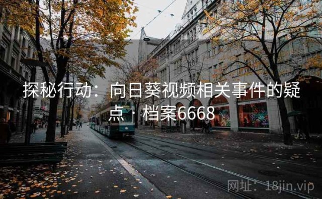 探秘行动：向日葵视频相关事件的疑点 · 档案6668